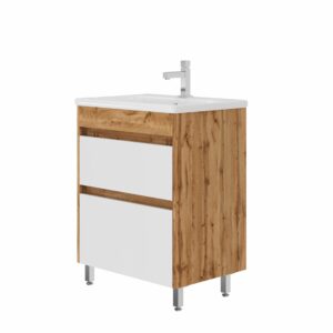 Тумба "Luton - 65" універсальна (напольно-підвісна) з умивальником "Soft-65"